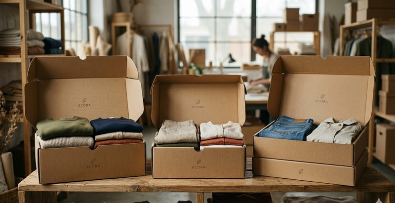 Lợi ích và các loại thùng carton đựng quần áo phổ biến hiện nay