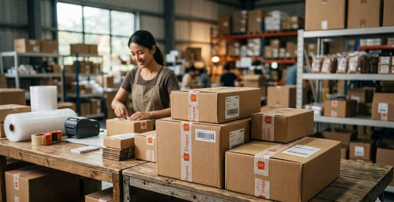 Tầm quan trọng của hộp carton đóng hàng Shopee đối với chủ shop