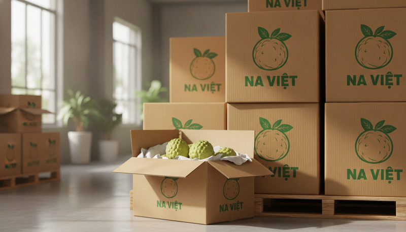 Vai trò của thùng carton trong bảo quản và nâng tầm giá trị quả na